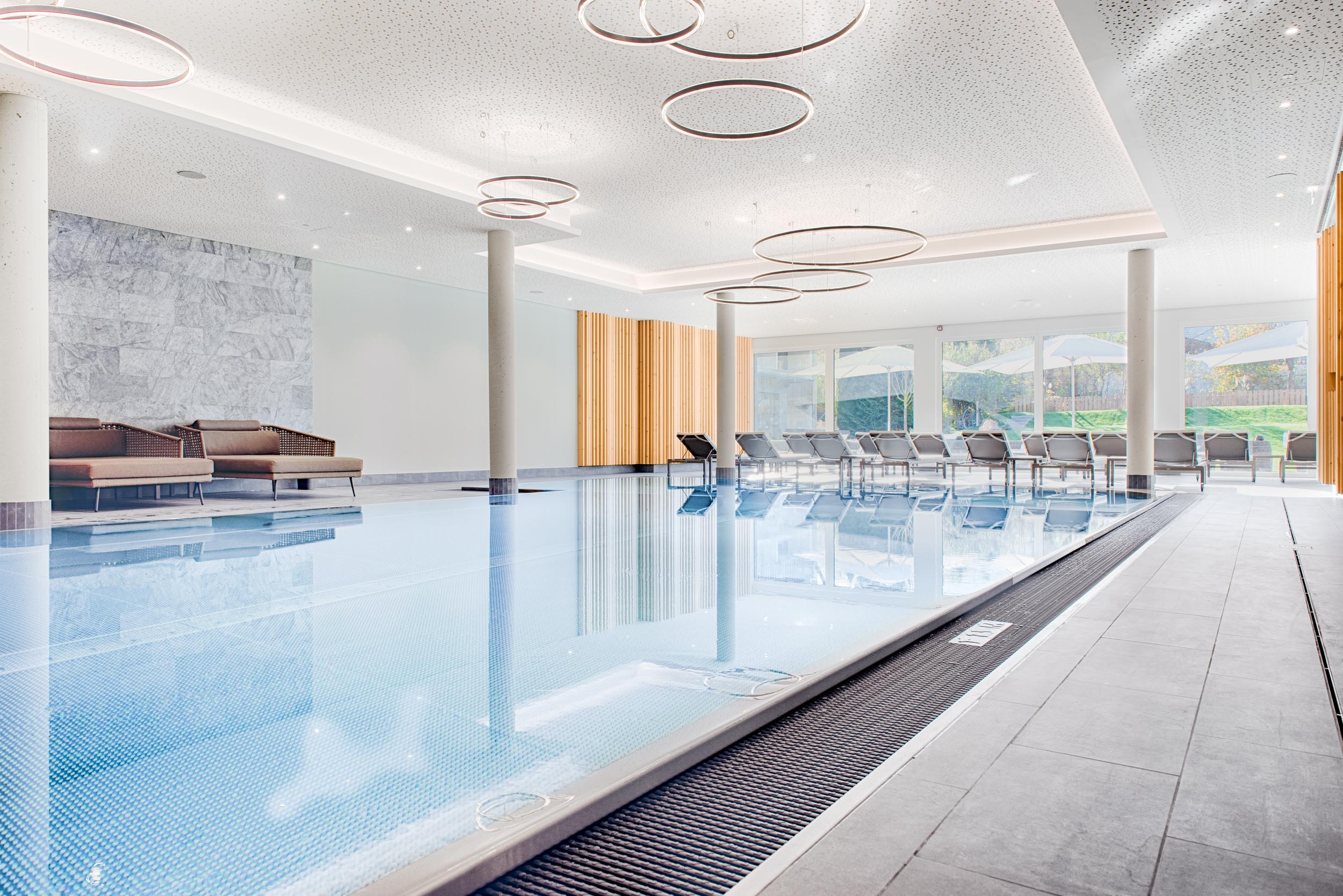 Indoorpool - Obermühle 4*S Boutique Resort Garmisch Partenkirchen